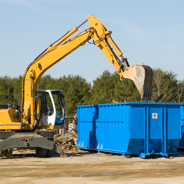 are there any restrictions on where a residential dumpster can be placed in Burlington Minnesota